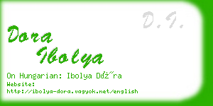 dora ibolya business card